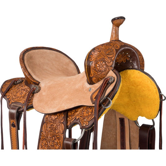 Silver Royal Billings Barrel Saddle