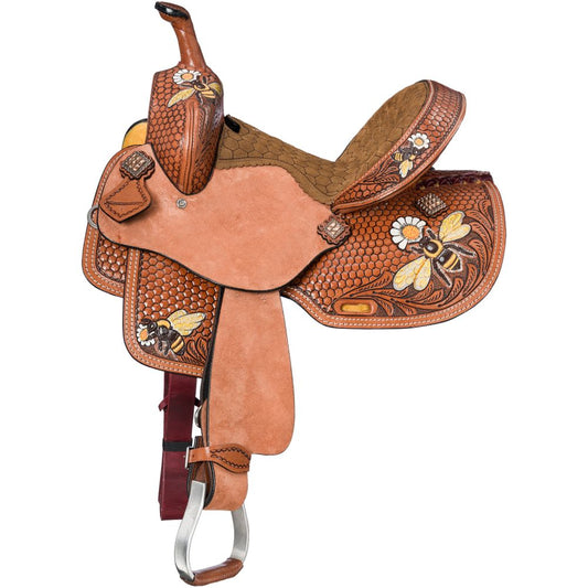 Silver Royal Youth Bee Saddle